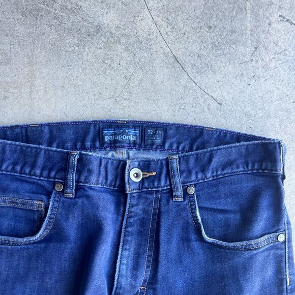Patagonia Jeans Mens 32 34 Gray Performance slim Straight Denim Pants - Picture 2 of 3